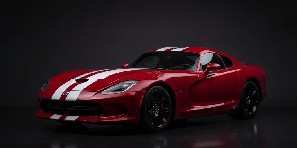 Dodge Viper — Viper Red with white stripes