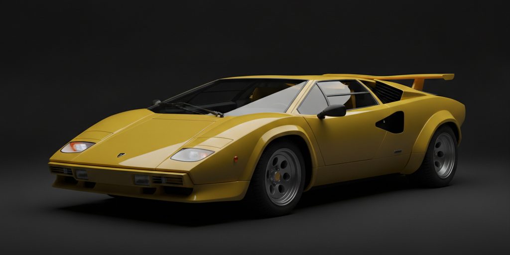 Lamborghini Countach — Giallo Fly yellow
