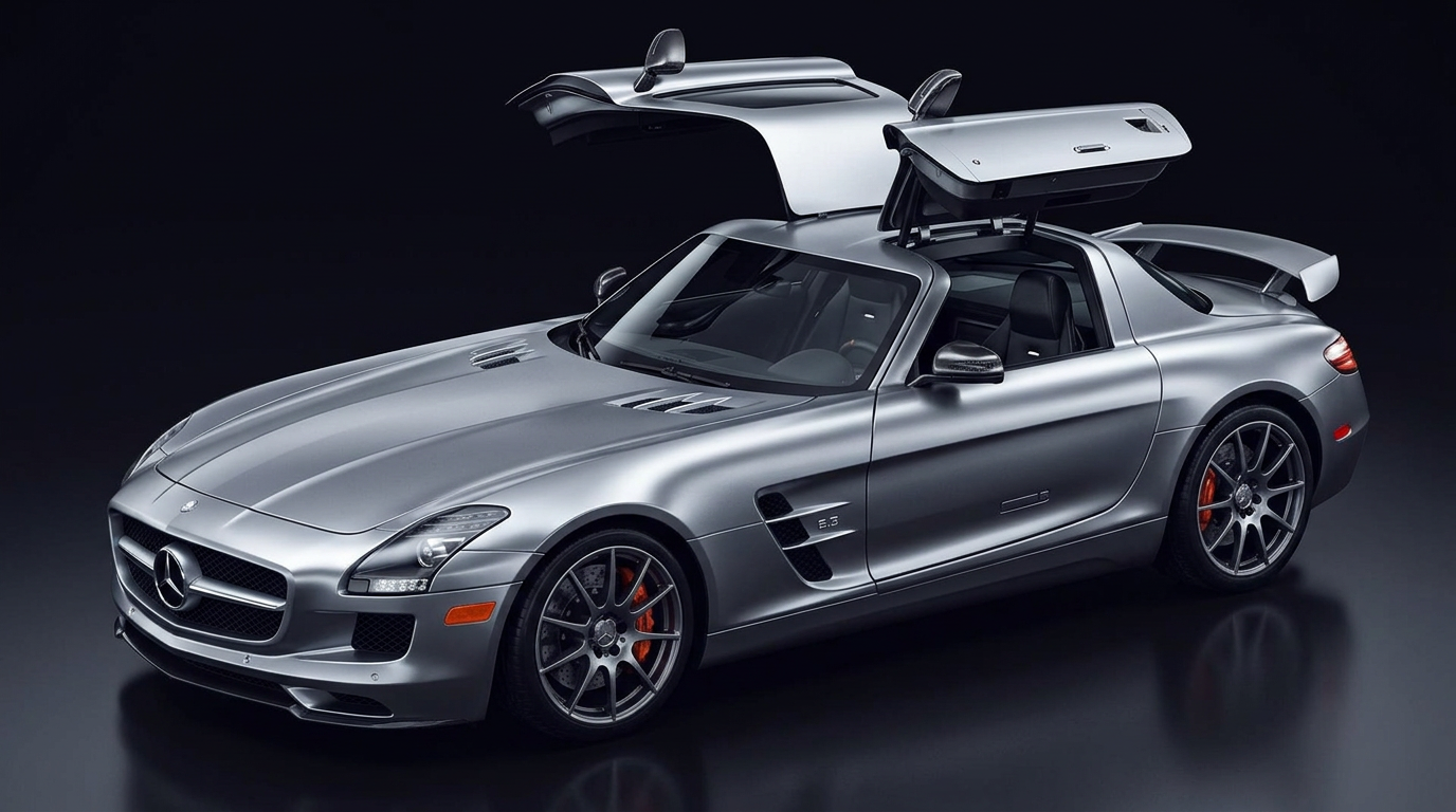 Mercedes SLS AMG — Iridium Silver