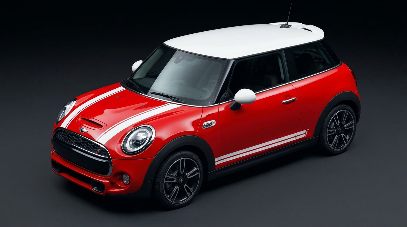 Mini Cooper S — Chili Red / White Roof