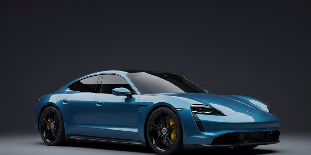 Porsche Taycan Turbo S — Frozen Blue Metallic