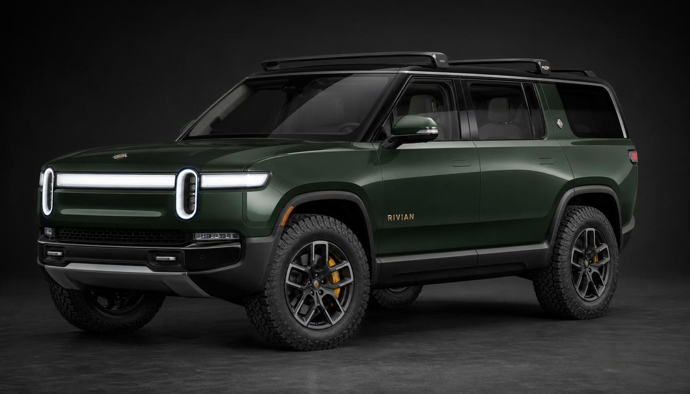Rivian R1S — Forest Green