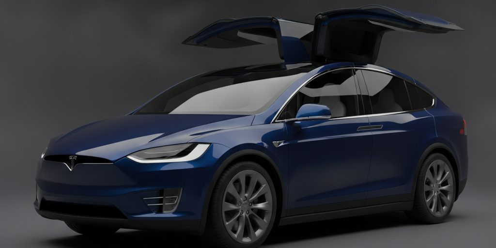Tesla Model X — Deep Blue Metallic