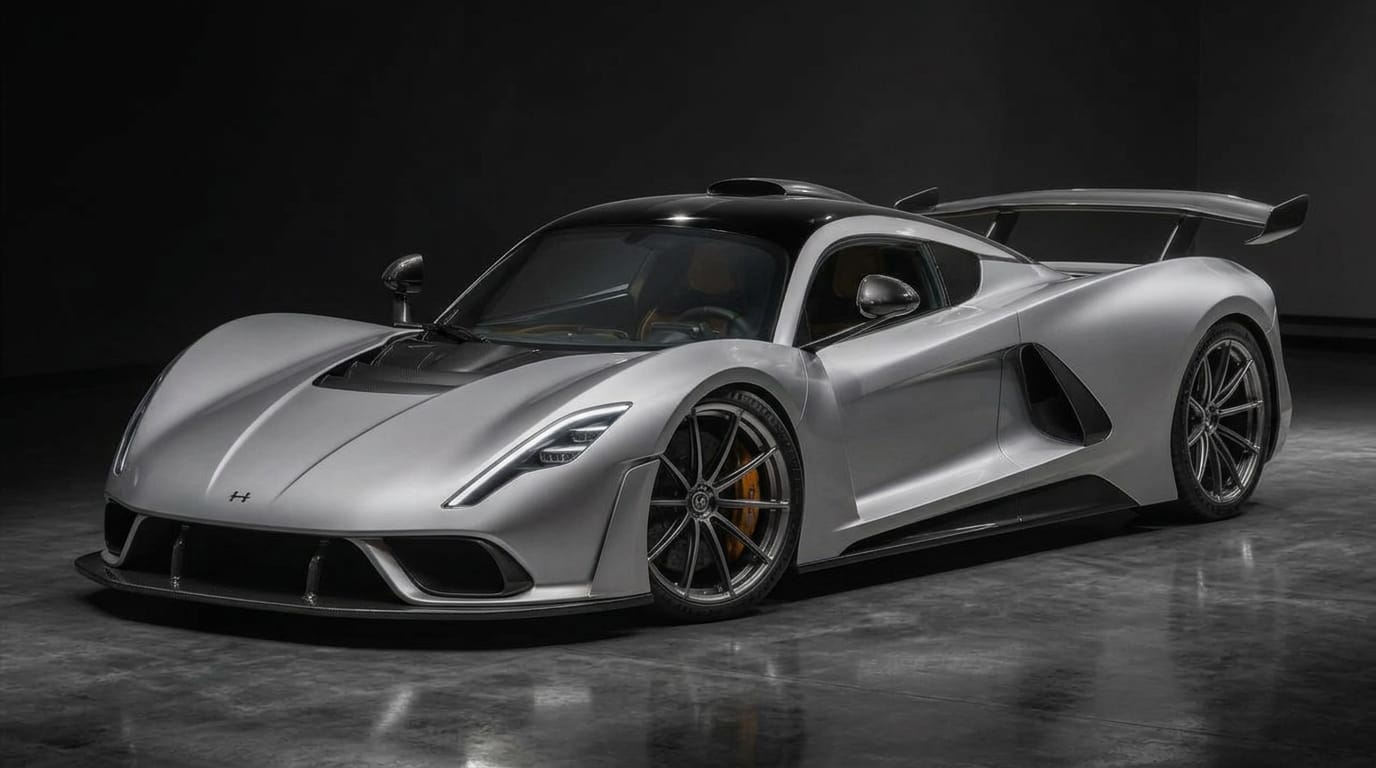 Hennessey Venom F5 — Liquid Silver