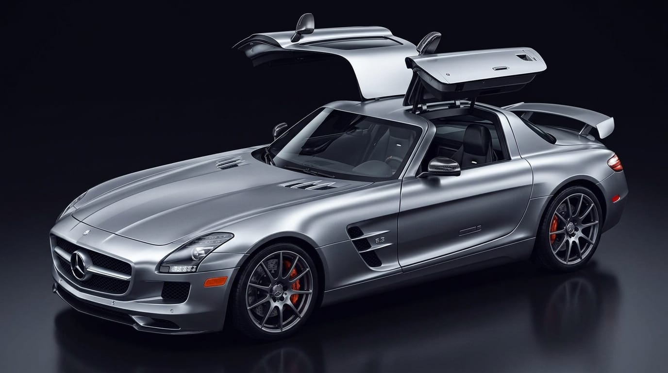 Mercedes SLS AMG — Iridium Silver